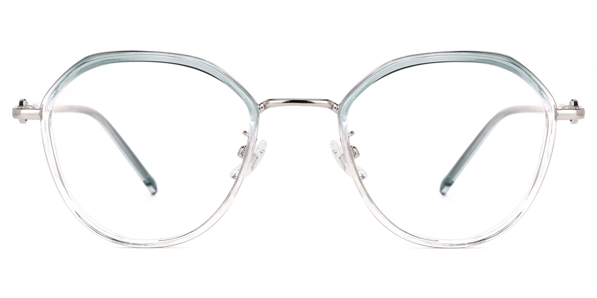 Lionel Gris Cristal Géométrique Lunettes0