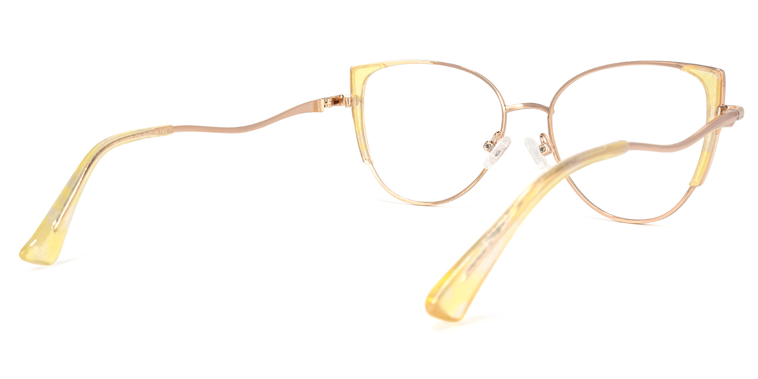 Raia Verres cateye en cristal jaune4