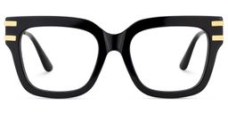 Lidia Noir Carré lunettes0