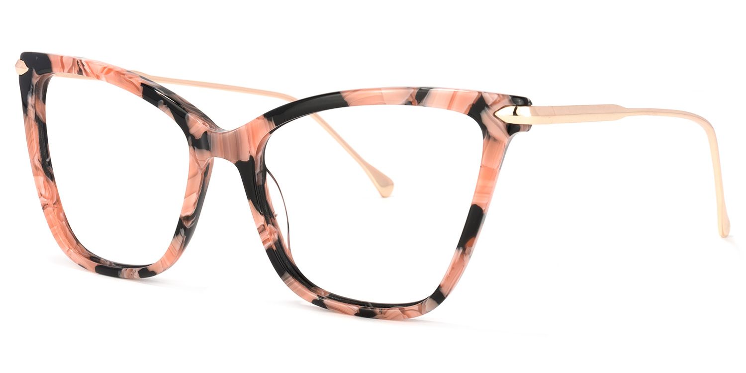 Hilary Lunettes papillon à motifs floraux roses5