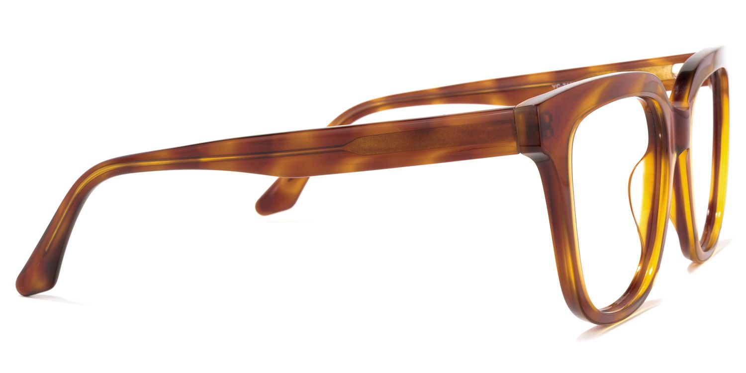 Quiana Jaune Tortue Carré Lunettes4