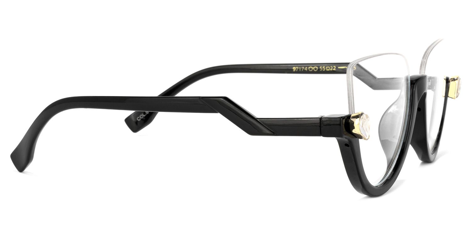 Felicia Lunettes Cateye Noir2