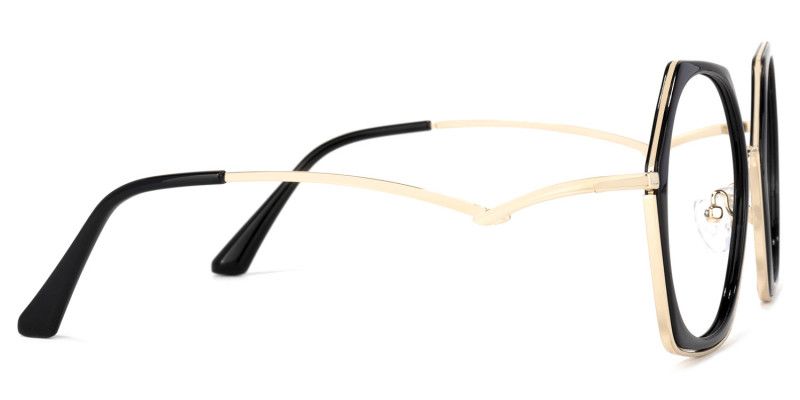 Haine Noir Géométrique Lunettes1