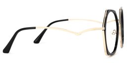 Haine Noir Géométrique lunettes de soleil1