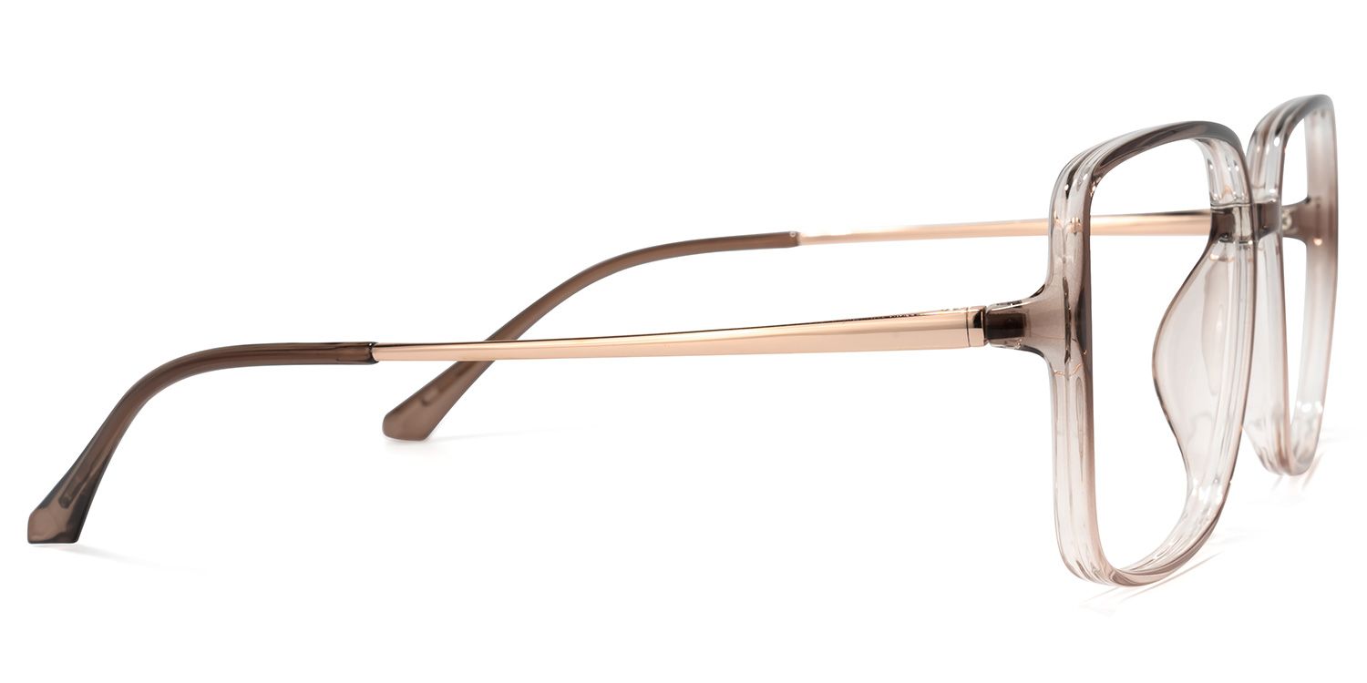 Dafydd Lunettes carrées marron2