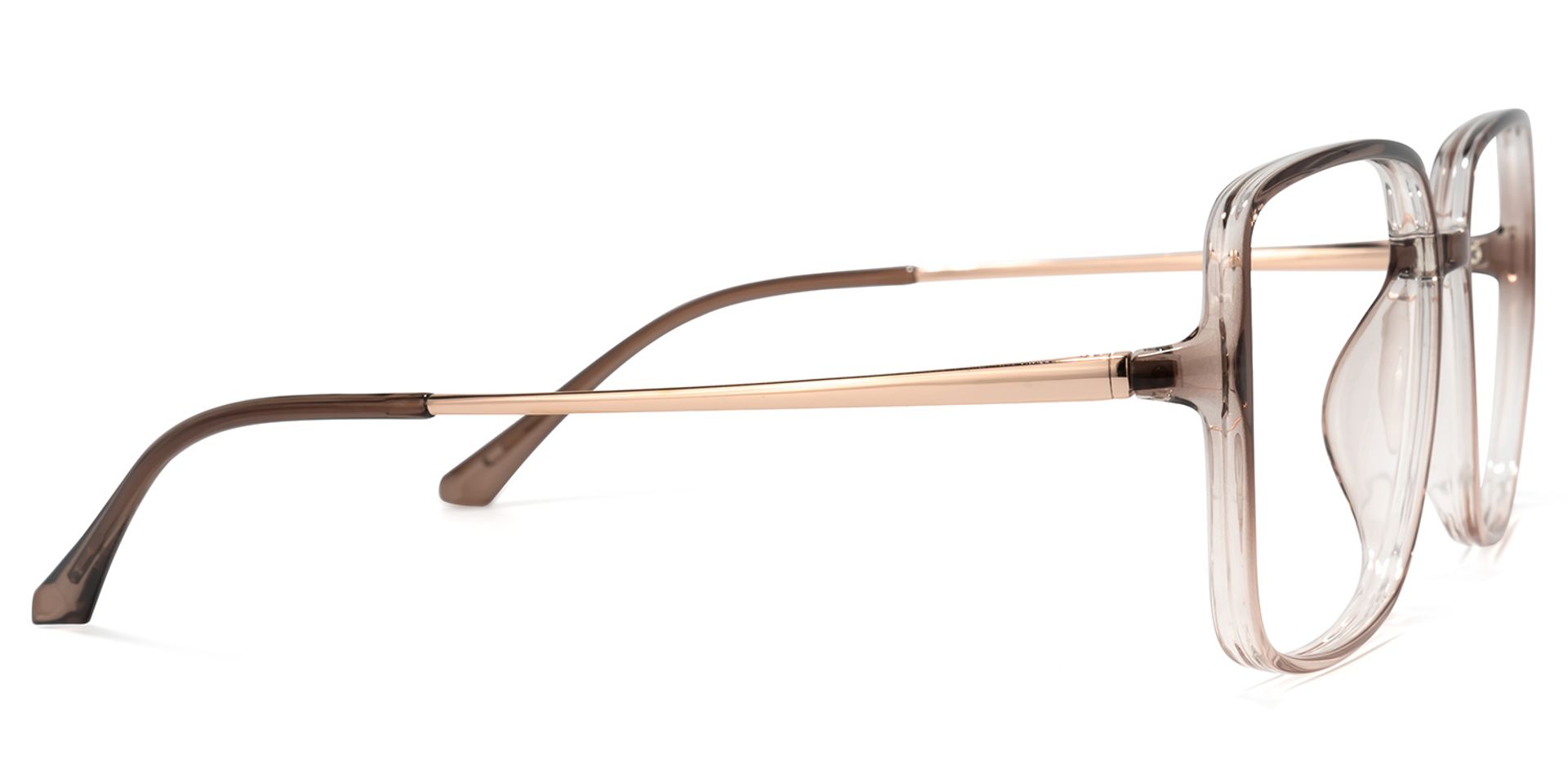 Dafydd Lunettes carrées marron2
