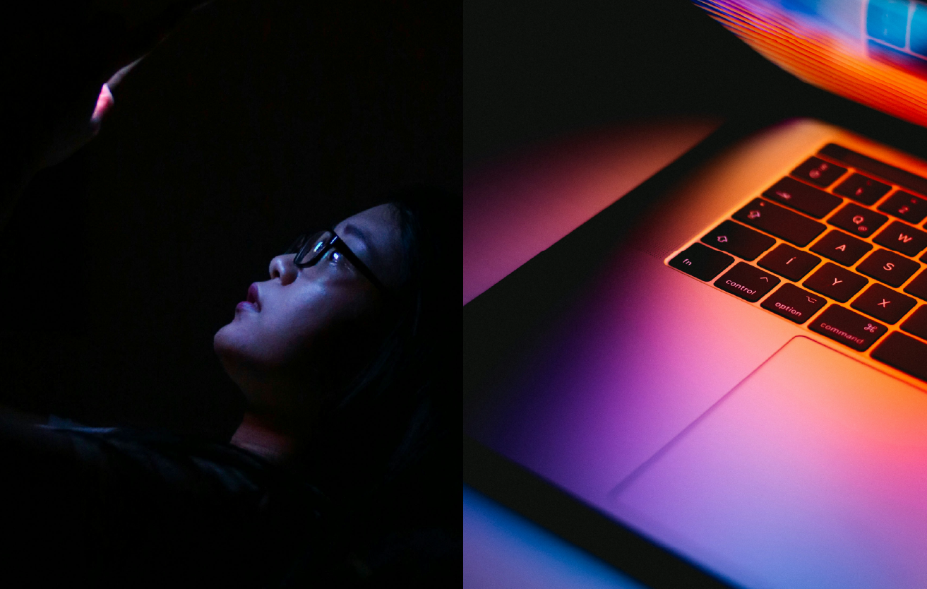 La lumière bleue est partout