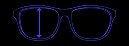 hauteur des verres des lunettes Zeelool